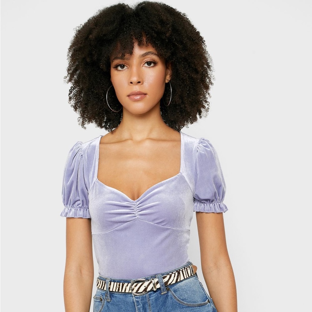 Purple Velvet Top
